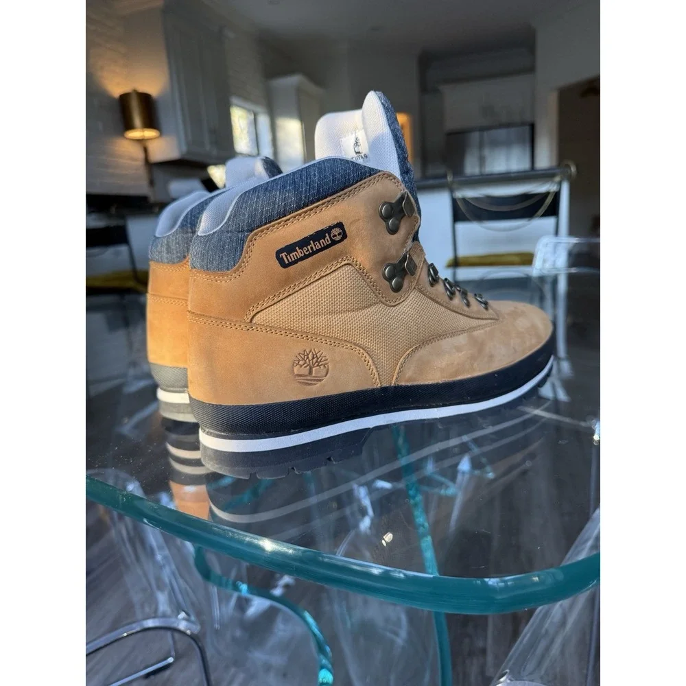 Timberland A1UBZ Men's Euro Hiker Boots‎ Size 13 Brown No Laces